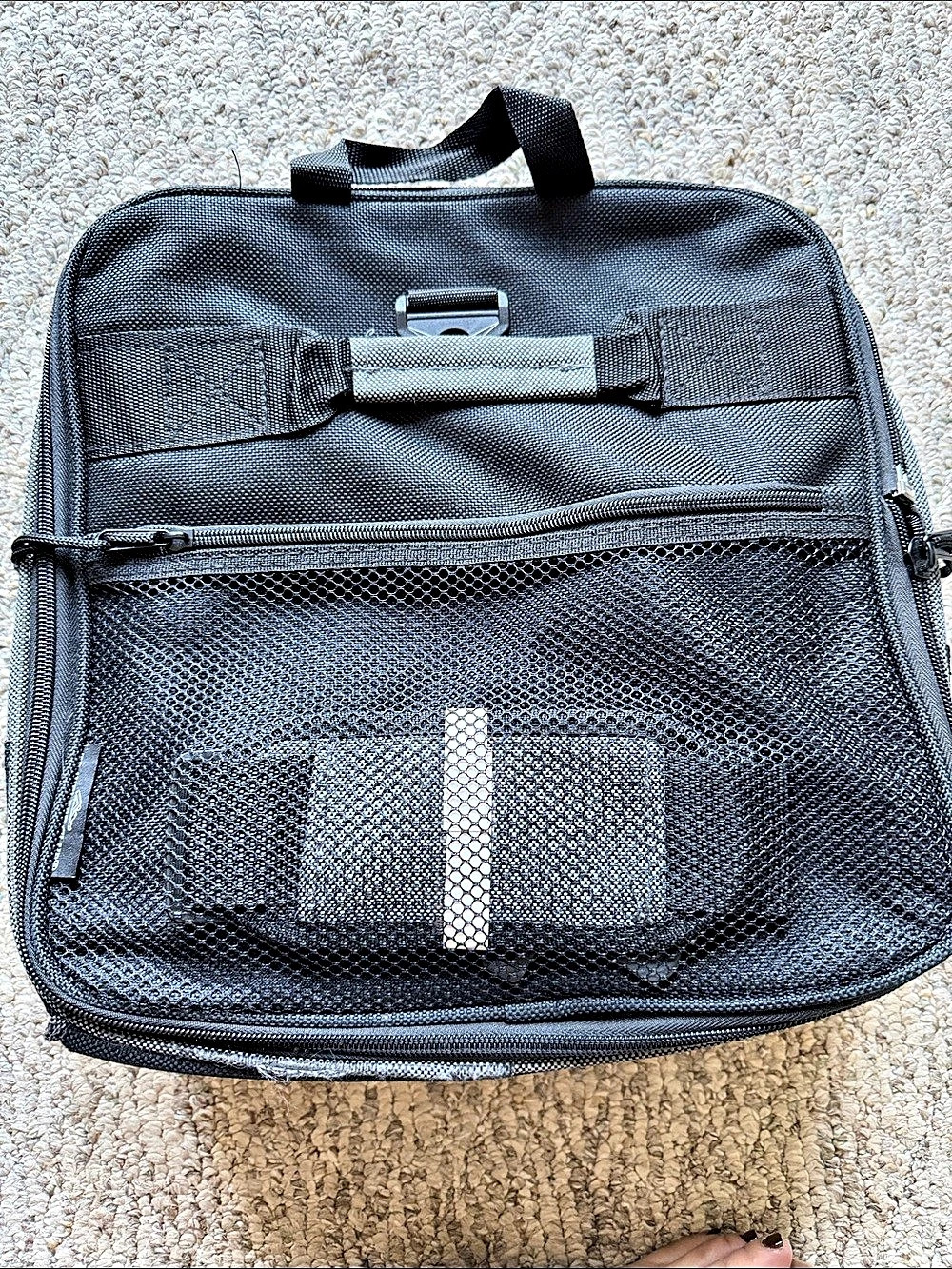 Travelers Club Black Rolling Travel Bag